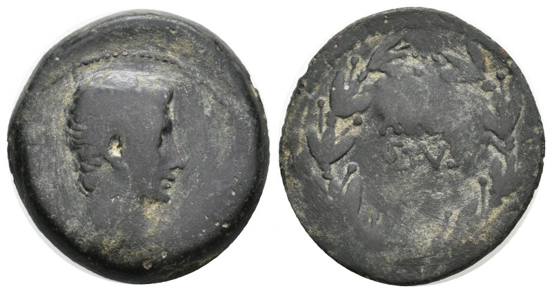 ASIA MINOR, Uncertain. Augustus. 27 BC-AD 14. AE. 9.91 g. 26.10 mm.