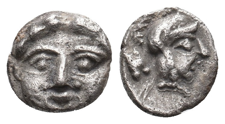 PISIDIA. Selge. (Circa 350-300 BC). AR Obol. 0.91 g. 10.20 mm.