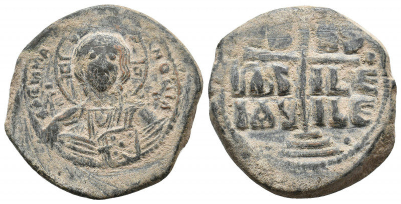 Anonymous Folles. Class B. Attributed to ROMANUS III, 1028-1034 AD. AE, Follis. ...