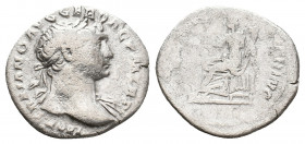 TRAJAN, 98-117 AD. AR, Denarius. Rome. 3.04 g. 19 mm.