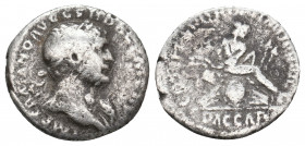 TRAJAN, 98-117 AD. AR, Denarius. Rome. 2.37 g. 17.80 mm.