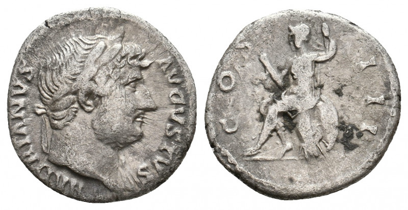 HADRIAN, 117-138 AD. AR, Denarius. Rome. 3.03 g. 18.20 mm.