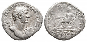 HADRIAN, 117-138 AD. AR, Denarius. Rome. 3.17 g. 19 mm.
