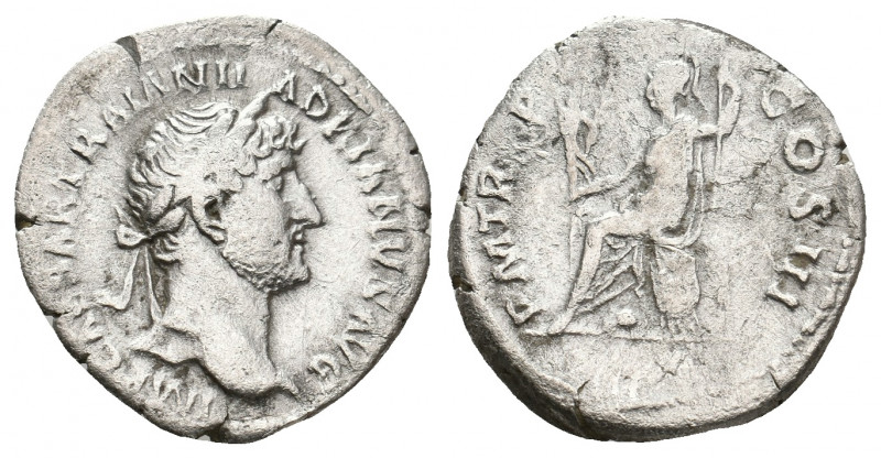 HADRIAN, 117-138 AD. AR, Denarius. Rome. 3.20 g. 19 mm.