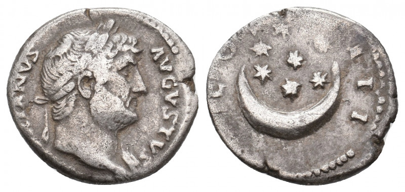 HADRIAN, 117-138 AD. AR, Denarius. Rome. 3.37 g. 18.50 mm.