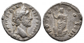 ANTONINUS PIUS, 138-161 AD. AR, Denarius. Rome. 3.28 g. 17.65 mm.