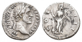 ANTONINUS PIUS, 138-161 AD. AR, Denarius. Rome. 3.23 g. 17.80 mm.