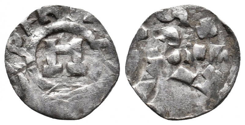 Italy. HEINRICH III-V, 1039-1125 AD. AR, Denar. 1.11 g. 16.40 mm.