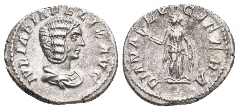 JULIA DOMNA Augusta, 193-217 AD. AR, Denarius. Rome. 3.04 g. 19 mm.