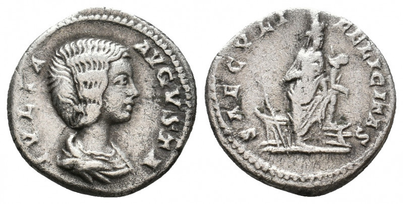 JULIA DOMNA Augusta, 193-211 AD. AR, Denarius. Rome. 2.91 g. 18 mm.