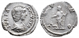 JULIA DOMNA Augusta, 193-217 AD. AR, Denarius. Rome. 3.07 g. 18.90 mm.