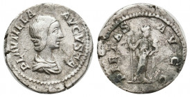 PLAUTILLA Augusta, 202-205 AD. AR, Denarius. Rome. 2.99 g. 18.50 mm.