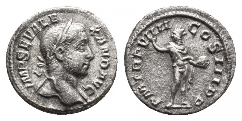 SEVERUS ALEXANDER, 222-235 AD. AR, Denarius. Rome. 2.83 g. 19.40 mm.