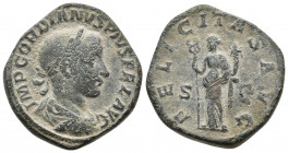GORDIAN III, 238-244 AD. AE, Sestertius. Rome. 22.92 g. 32.10 mm.