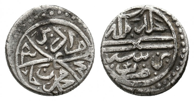 Islamic. Ottoman Empire. MURAD II, 1421-1451 AD/ 824- 855 AH. AR, Akce. 1.13 g. ...