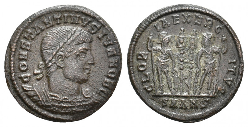 CONSTANTINE II Caesar, 316-337 AD. Follis. Antioch. 2.41 g. 18 mm.