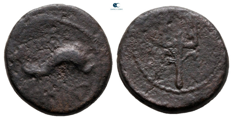 Corinthia. Corinth circa 44-31 BC. 
Bronze Æ

14 mm, 2,45 g



nearly ver...