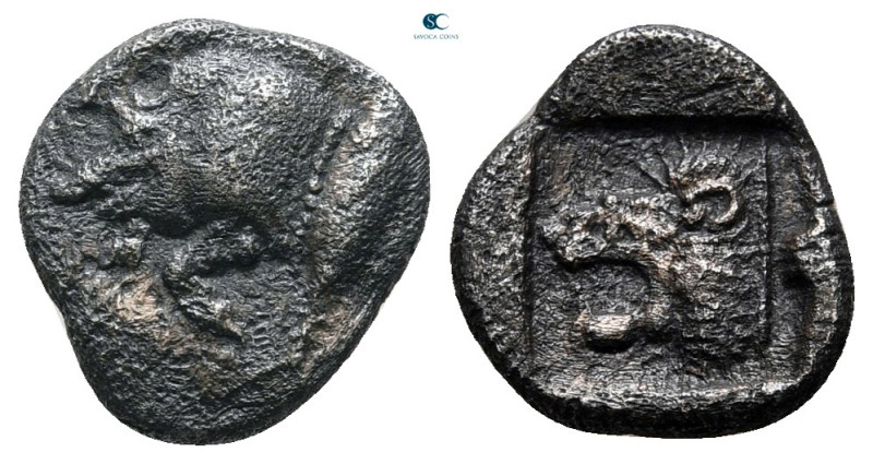 Mysia. Kyzikos circa 525-475 BC. 
Diobol AR

11 mm, 1,06 g



nearly very...