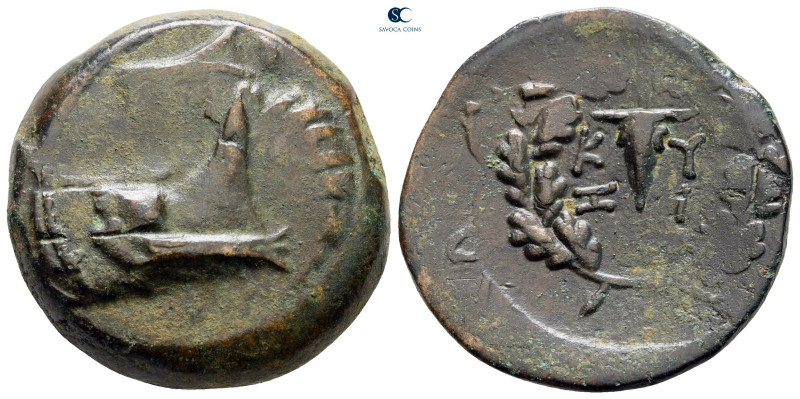 Mysia. Kyzikos circa 300-200 BC. Overstruck on an earlier issue from Kyzikos (SN...