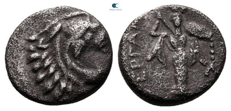 Mysia. Pergamon circa 310-282 BC. 
Diobol AR

11 mm, 1,20 g



nearly ver...