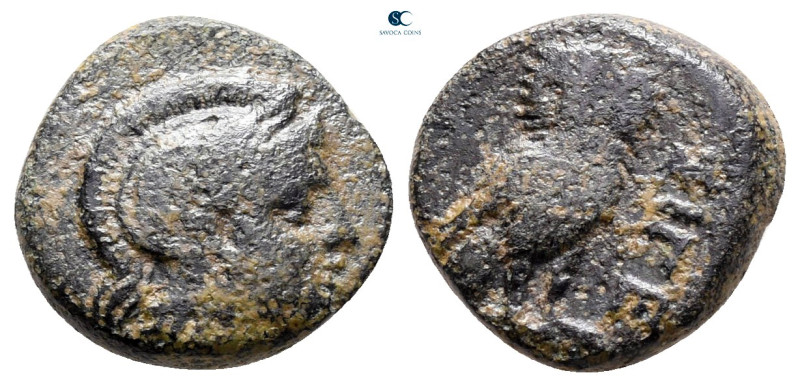 Troas. Sigeion circa 355-334 BC. 
Bronze Æ

13 mm, 2,20 g



nearly very ...