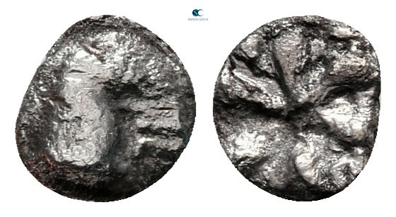 Aiolis. Kyme circa 400-350 BC. 
Hemiobol AR

6 mm, 0,17 g



nearly very ...