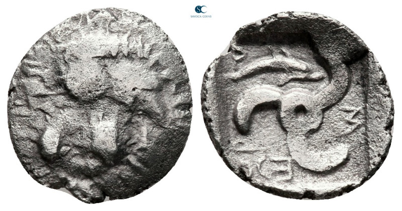 Dynasts of Lycia. Mithrapata 390-370 BC. 
Obol AR

13 mm, 0,85 g



very ...