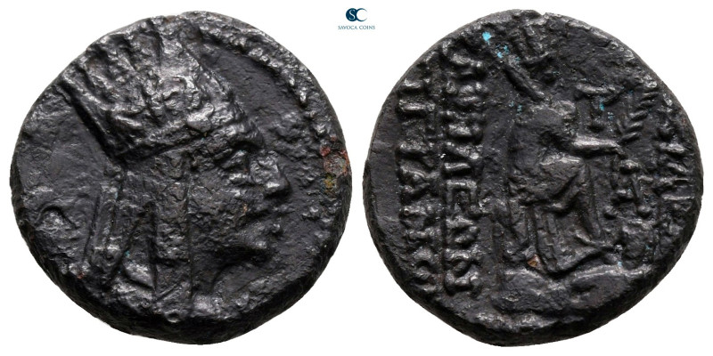 Kings of Armenia. Tigranocerta. Tigranes II "the Great" 95-56 BC. 
Bronze Æ

...