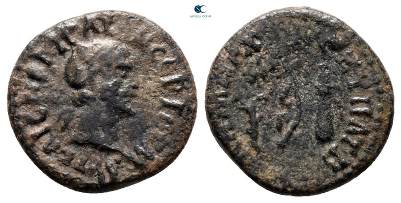 Seleucis and Pieria. Antioch. Trajan AD 98-117. 
Bronze Æ

14 mm, 1,43 g

...