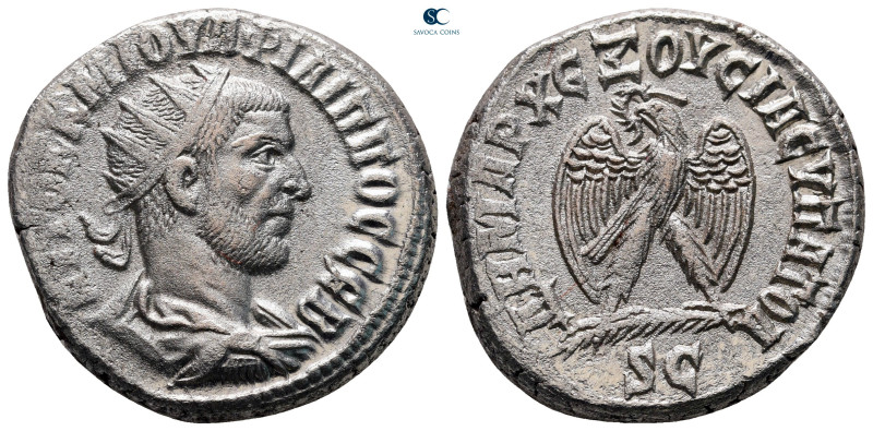 Seleucis and Pieria. Antioch. Philip I Arab AD 244-249. 
Billon-Tetradrachm

...