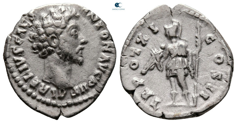 Marcus Aurelius AD 161-180. Rome
Denarius AR

18 mm, 3,08 g



nearly ver...