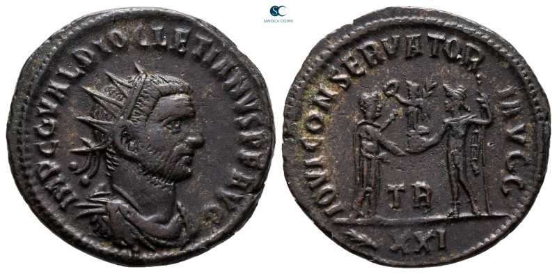 Diocletian AD 284-305. Tripolis
Antoninianus Æ

22 mm, 3,56 g



very fin...