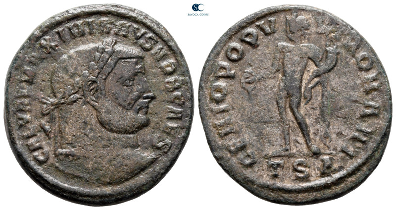 Galerius Maximianus, as Caesar AD 293-305. Thessaloniki
Follis Æ

29 mm, 10,2...