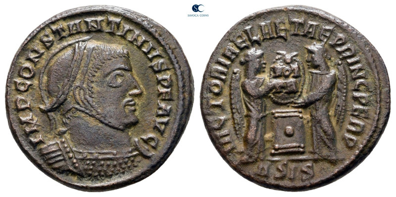 Constantine I the Great AD 306-337. Siscia
Follis Æ

18 mm, 2,93 g



ver...