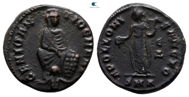 Time of Maximinus II AD 310-313. Antioch
Follis Æ

16 mm, 1,96 g



very ...