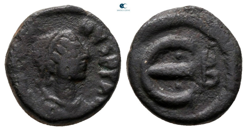 Justin I AD 518-527. Antioch
Pentanummium Æ

13 mm, 1,47 g



nearly very...