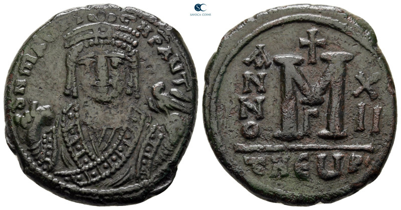 Maurice Tiberius AD 582-602. Byzantine
Follis Æ

28 mm, 11,00 g



very f...