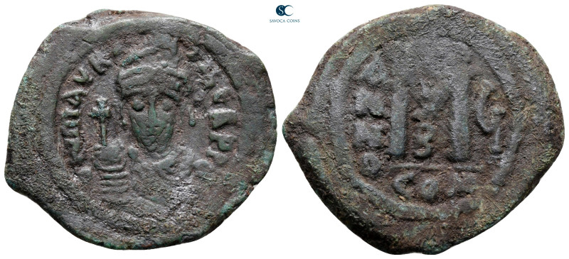 Maurice Tiberius AD 582-602. Constantinople
Follis or 40 Nummi Æ

32 mm, 9,77...