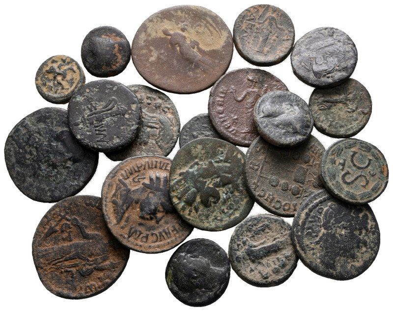 Lot of ca. 20 roman provincial bronze coins / SOLD AS SEEN, NO RETURN! 

very ...