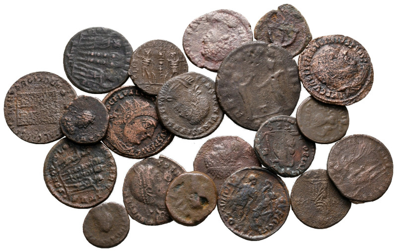 Lot of ca. 20 roman bronze coins / SOLD AS SEEN, NO RETURN! 

nearly very fine