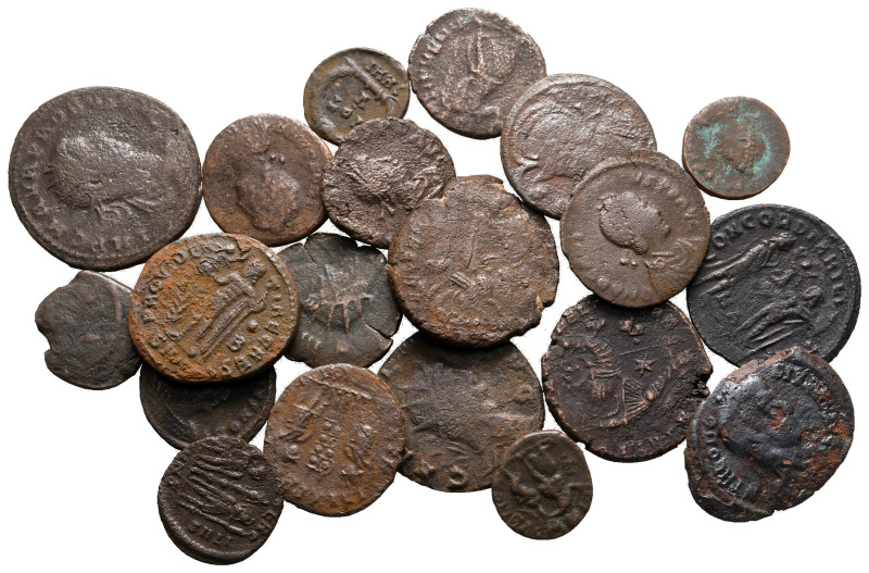 Lot of ca. 20 roman bronze coins / SOLD AS SEEN, NO RETURN! 

nearly very fine