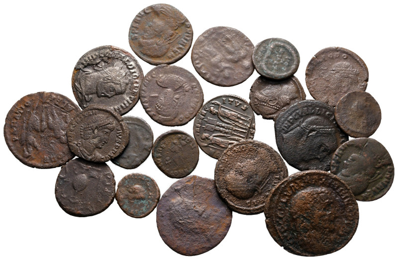 Lot of ca. 20 roman bronze coins / SOLD AS SEEN, NO RETURN! 

nearly very fine