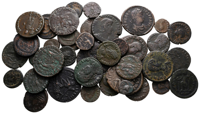 Lot of ca. 40 roman bronze coins / SOLD AS SEEN, NO RETURN!

very fine