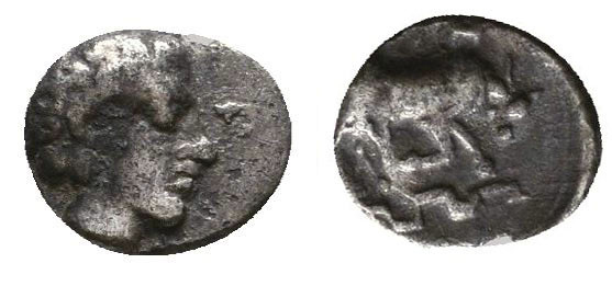 Greek Obol, Ca. 350-300 BC. AR.



Condition: Very Fine



 Weight: 0.18 gr Diam...