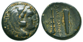 Kings of Macedon. Alexander III. "the Great" (336-323 BC). AE 

Condition: Very Fine



 Weight: 5.59 gr Diameter: 17.7 mm