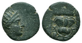 Greek Coins. 4th - 3rd century B.C. AE


Condition: Very Fine



 Weight: 1.40 gr Diameter: 12.6