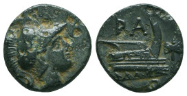 Greek Coins. 4th - 3rd century B.C. AE


Condition: Very Fine



 Weight: 2.45 gr Diameter: 14.4 mm