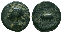 CAPPADOCIA, Caesarea-Eusebia. Æ, circa 95-63 BC. 



Condition: Very Fine



 Weight: 4.10 gr Diameter: 16.8 mm