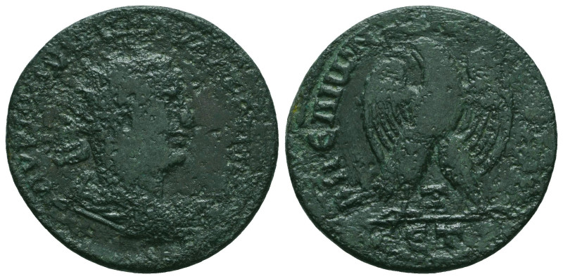 CILICIA, Aigeai. Valerian I. 253-260 AD. Æ . Dated year 300 (253 /254 AD). Radia...