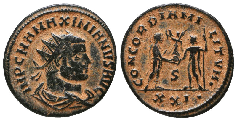 Maximianus. A.D. 286-305. AE antoninianus

Reference:

Condition: Very Fine



 ...